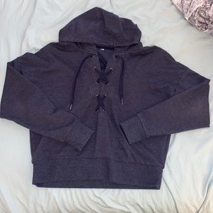 Hockey tie sweatshirt